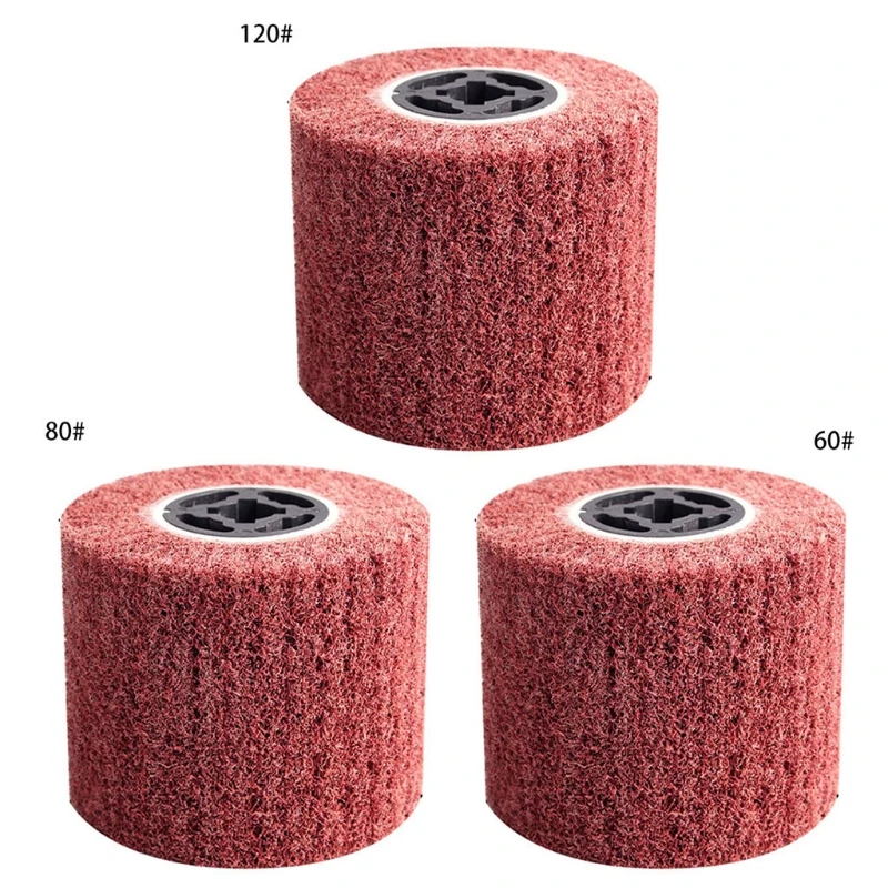 

Woven Buffing Abrasive Flap Wheel Wire Drawing Burnishing Wheel for Polishing N0HB