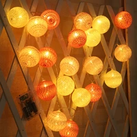20 cotton ball string fairy night lights led bulb bedroom christmas outdoor holiday party baby bed lights decoration