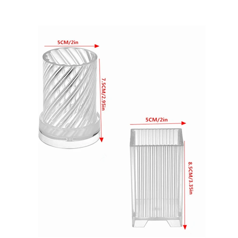 

2PCS DIY Candle Molds Candle Making Supplies Mould Handmade Soap Molds Clay Craft Decoration Tools