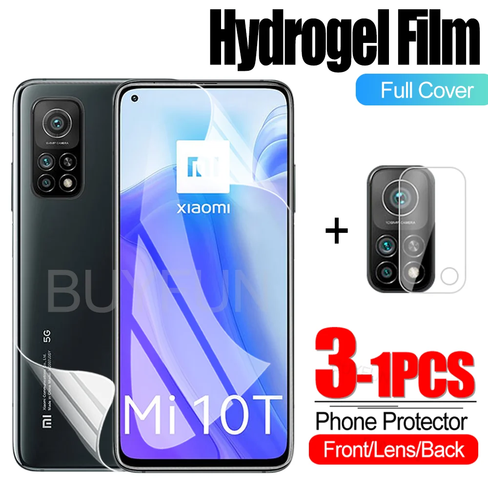 

1-3PCSHydrogel пленка для Xiaomi 10 5G 10Pro Гидрогелевая пленка Xaomy 10lite 10ultra 10t 10tpro 10t lite Защита объектива камеры не стекло