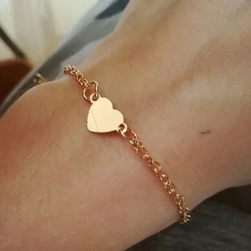 Delysia King European and American fashion simple sexy heart-shaped bracelet | Украшения и аксессуары