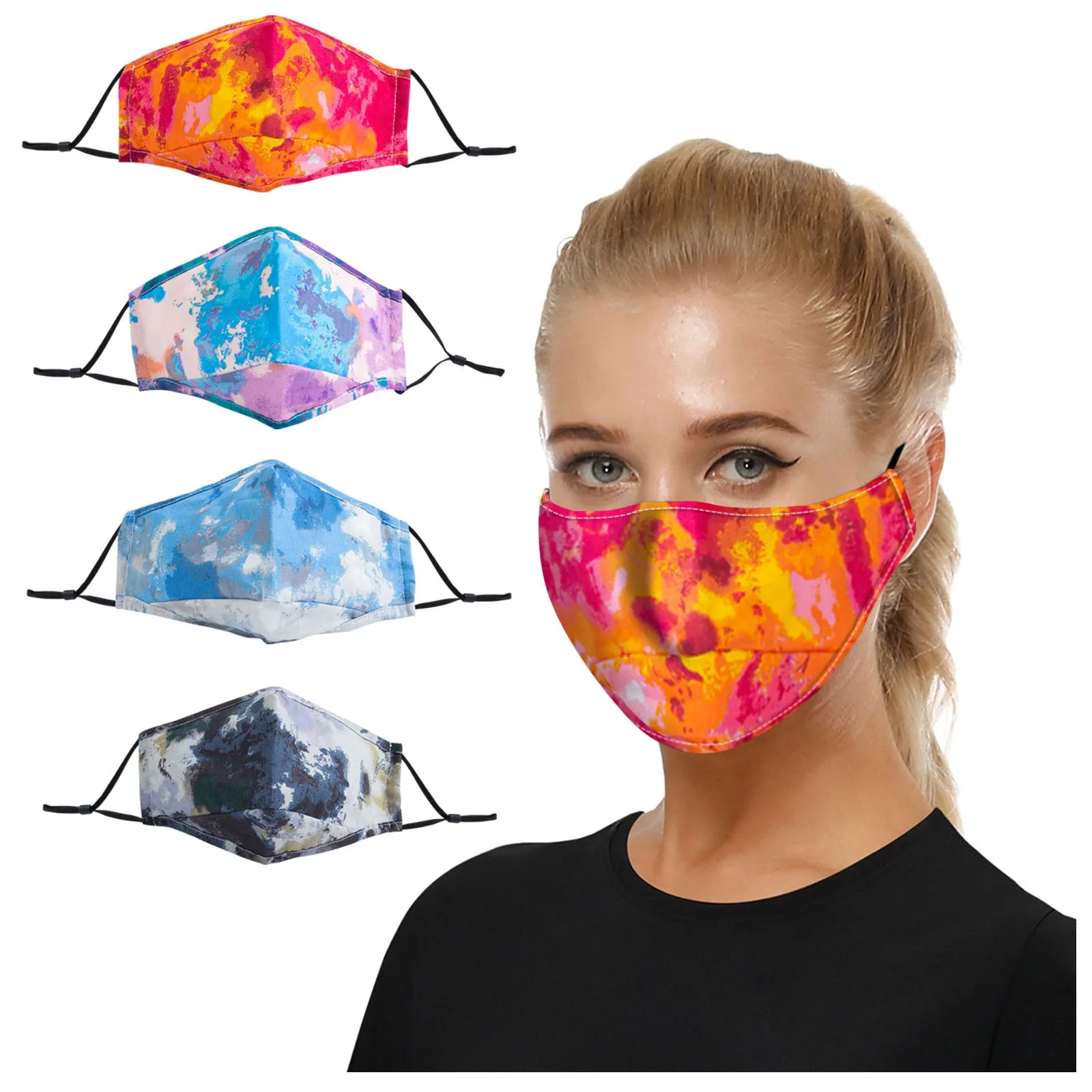 

Pm2.5 Face Adult Mask Color Outdoor Mask Washable Reusable Coldproof Activated Carbon Skin-friendly Face Mask Cubrebocas d5