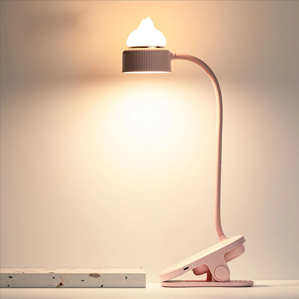 

Foldable Table Lamp LED Children Eye Protection Desk Bed Reading Book Flexible Clip Desk Rechargeable Light Desks