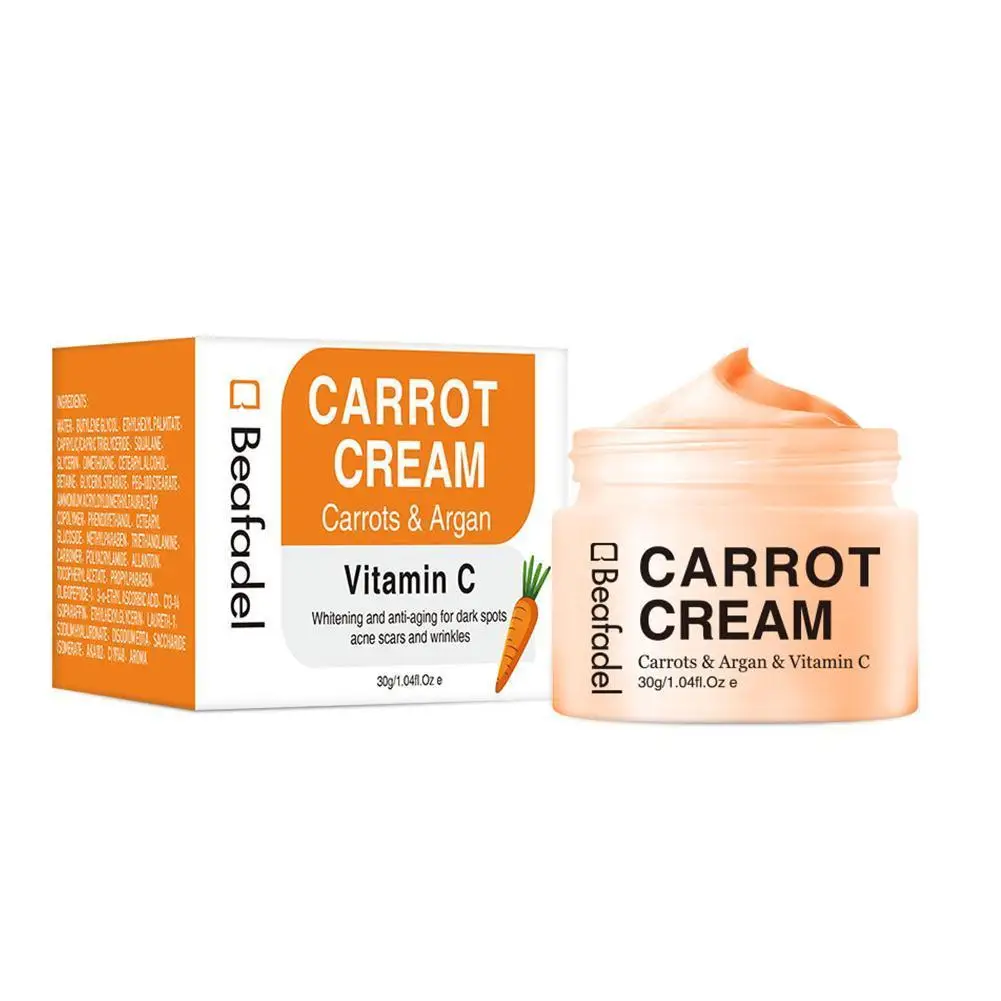 

Новый отбеливающий крем для лица и тела с витамином C и морковью, 30 мл, отбеливающий увлажняющий лосьон для тела, крем с витаминами для осветл...