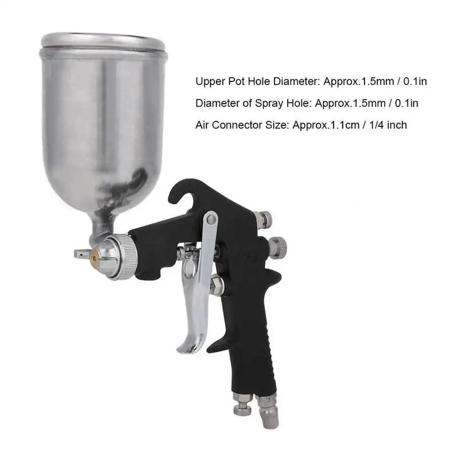 Пневматический пистолет распылитель черный бриллиант матовый