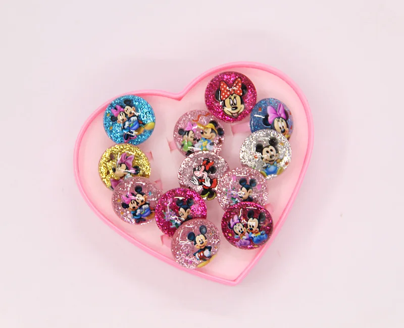 12 шт. диснеевских мультфильмов Холодное сердце детские кольцо в штучной упаковке