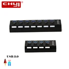 Usb-хаб USB 3,0 Разветвитель USB 3 0 разветвитель с несколькими портами 7 портов USB s с несколькими 4 hab с переключателем для ПК Компьютерные аксессуары