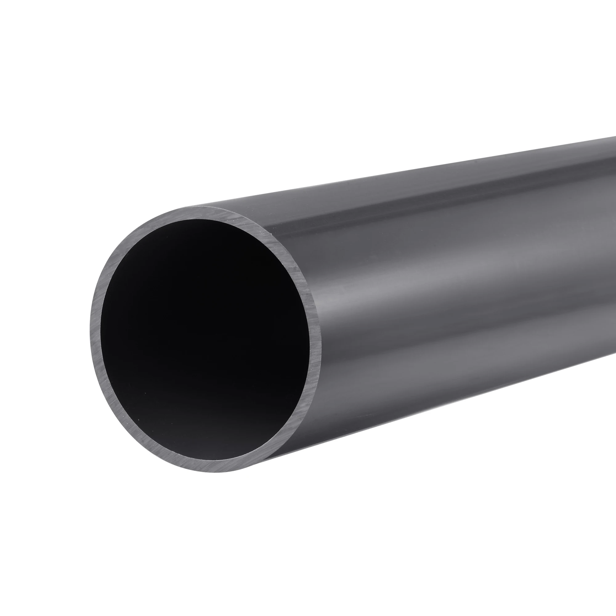 

Uxcell PVC Rigid Round Pipe 67.8mm ID 75mm OD 350mm Dark Grey High Impact for Water Pipe,Crafts,Cable Sleeve
