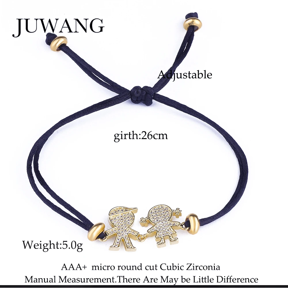 JUWANG для мальчиков и девочек очаровательный браслет женщин детский с кубическим