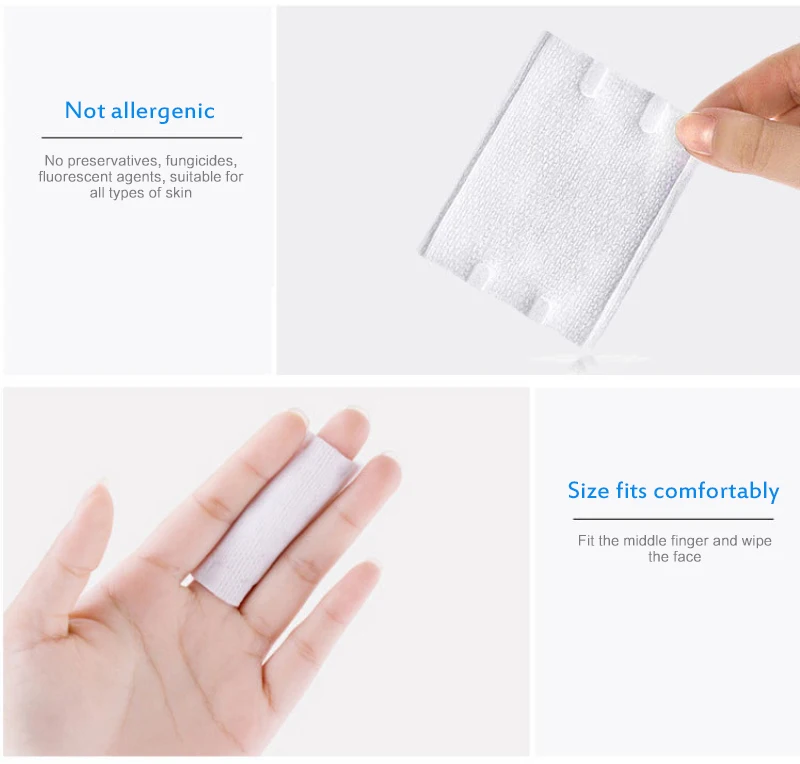 

Double Side 3 Layer Makeup Cotton Pads Cosmetic Remove Cotton Pads 50pcs/bag Travel Package Cosmetic Remove Cotton Pads