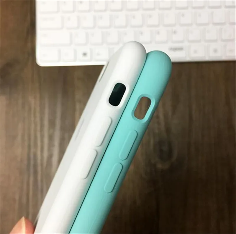 Роскошный официальный силиконовый чехол для телефона с логотипом для Apple iPhone 7 8 6 s 6S Plus чехол для iPhone XR X XS 11 Pro Max получехол iPhone 6Plus 6sPlus 7Plus 8Plus XSMAX 11ProMax 11Pro LOGO