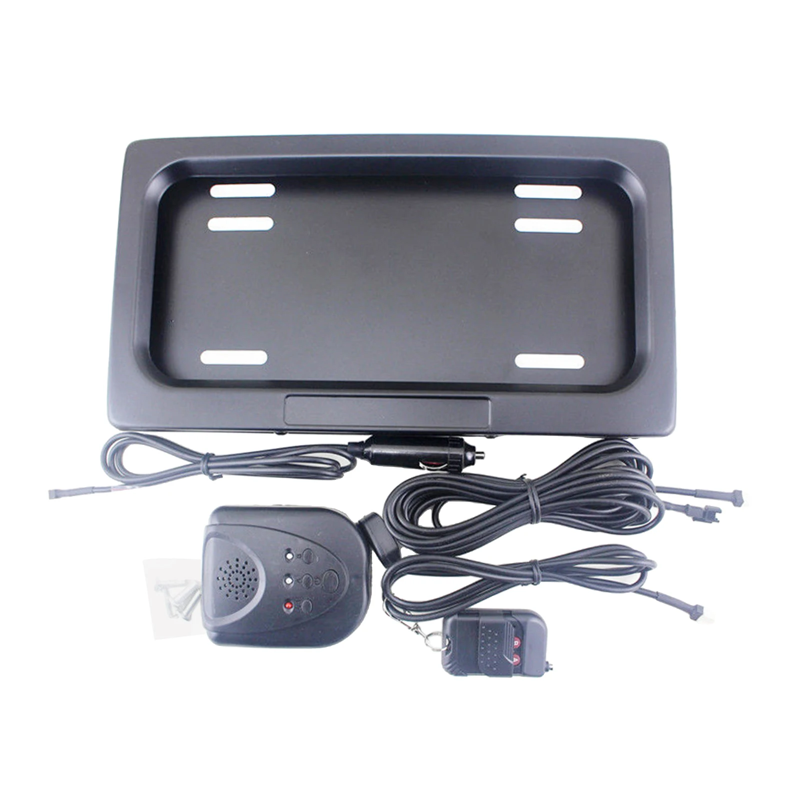 

1Set Hide-Away Shutter Cover Up Electric License Plate Frame w/ Remote