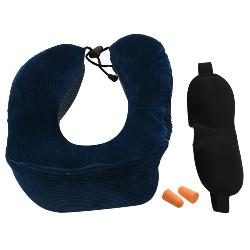 Акция! Дорожная подушка из пены с эффектом памяти и поддержкой головы на 360