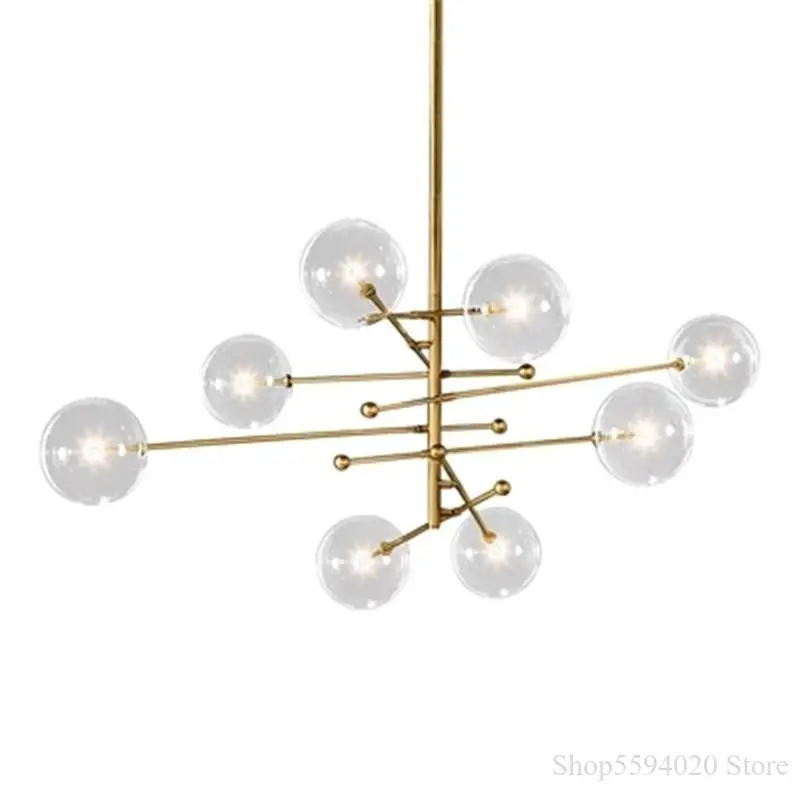 Скандинавский стеклянный шар светодиодный подвесной светильник освещение для