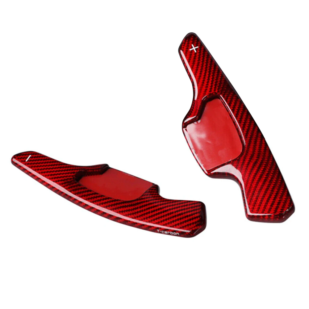 

2Pcs Car Steering Wheel Shift Paddle Shifter Extension For Ford Mondeo Taurus Lincoln All Years Real Carbon Fiber Left & Right