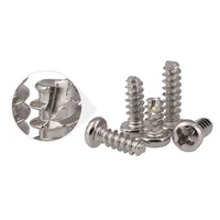 304 stainless steel cross round head self tapping screw cutting tail flat tail accessories daquan self tapping screw m2 m2 6 m3