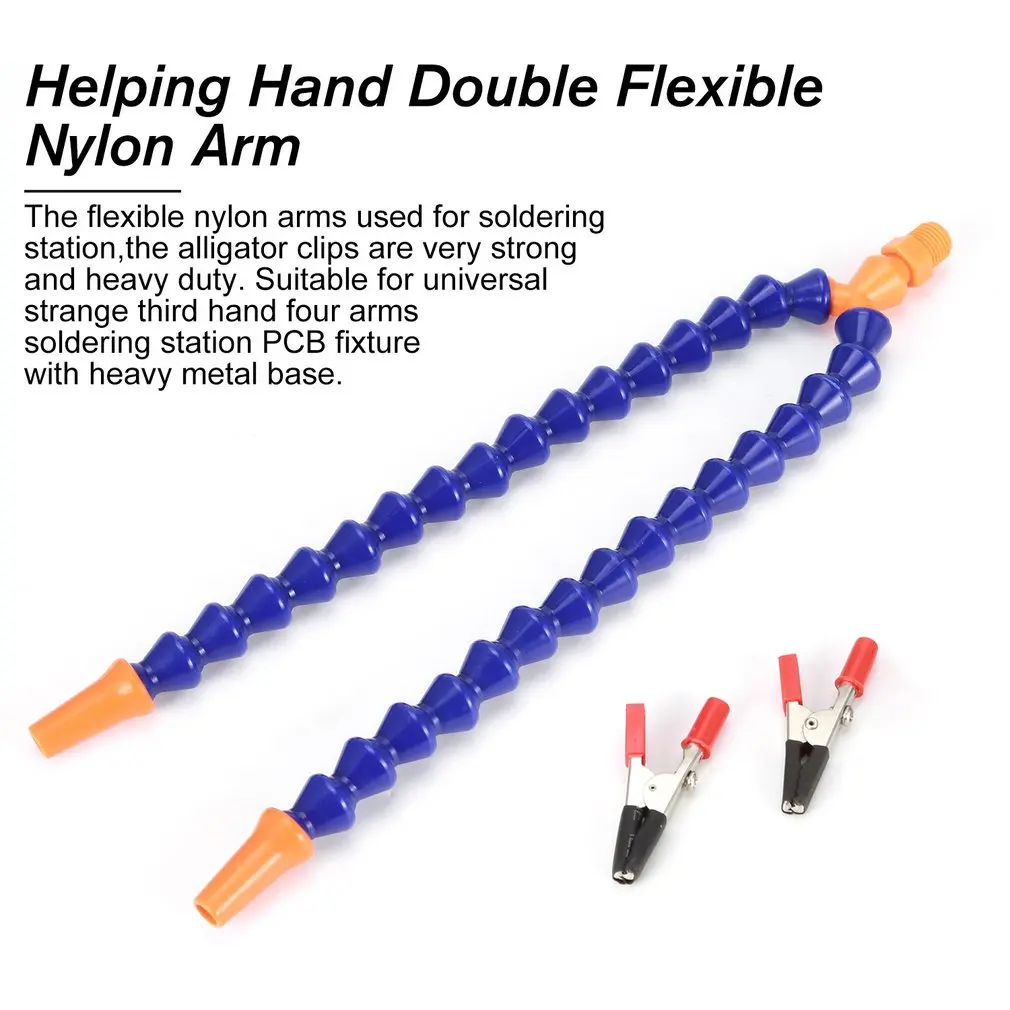 

1Pc Nylon Arm for Aluminium alloy Soldering Station Helping Hand Soldering Iron Station Double Flexible Nylon Arm Spare Part