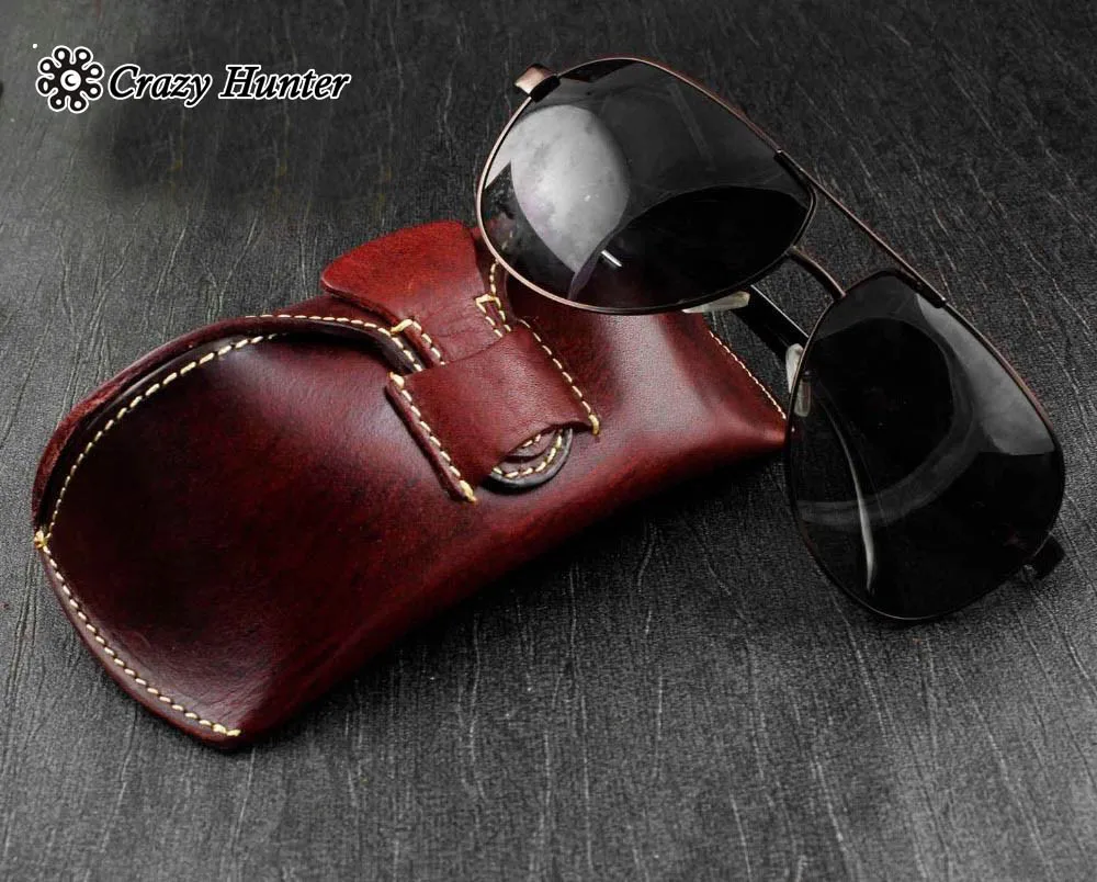 Модный винтажный чехол из натуральной кожи от Wowen|Очки аксессуары| |