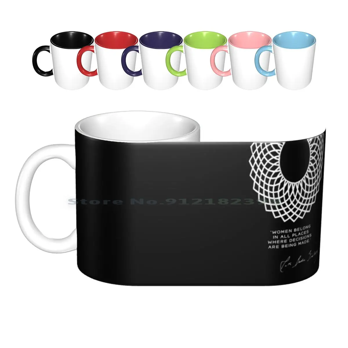 

Dissent Collar , Rbg Poster , Ruth Bader Ginsburg , Lawyer Gift Ceramic Mugs Coffee Cups Milk Tea Mug Dissent Collar Rbg Ruth
