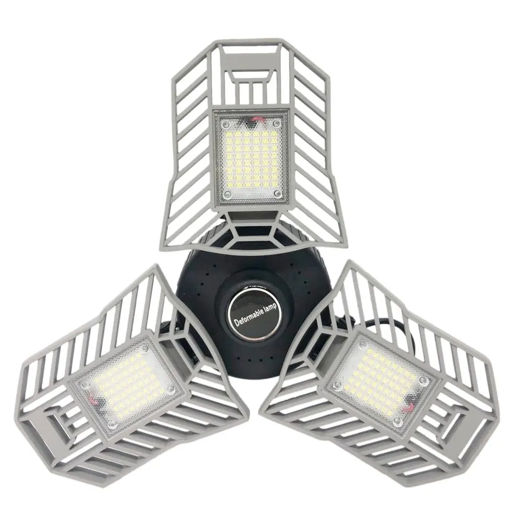 

1pc/2pcs LED Trefoil Garage Light School Supermarket Available Folding Garage Light Factory High Strength Deformable Light Hot
