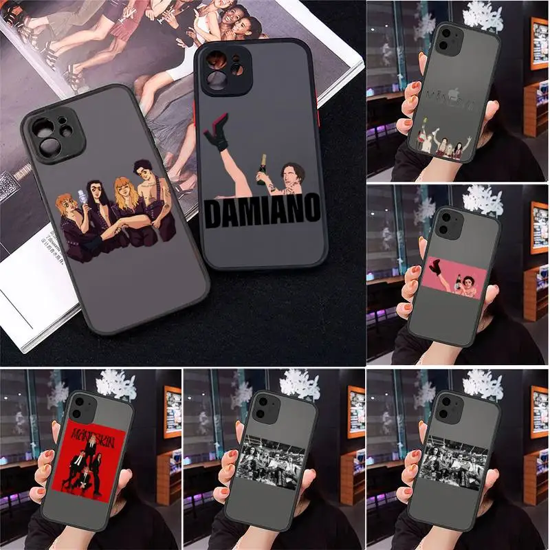

Maneskin soft art Phone Case Matte Transparent for iPhone 7 8 11 12 s mini pro X XS XR MAX Plus Clear mobile bag soft shell