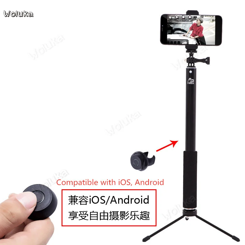 Tripod mobile phone live selfie stick wireless Bluetooth remote control universal CD50 T07 | Электроника