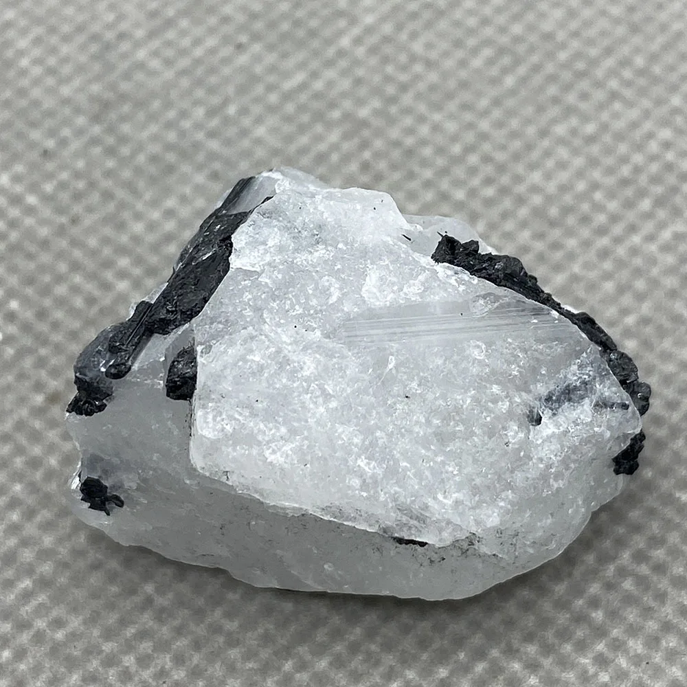 

Rare Natural Black tourmaline Quartz Crystal Mineral Specimen Healing 5#
