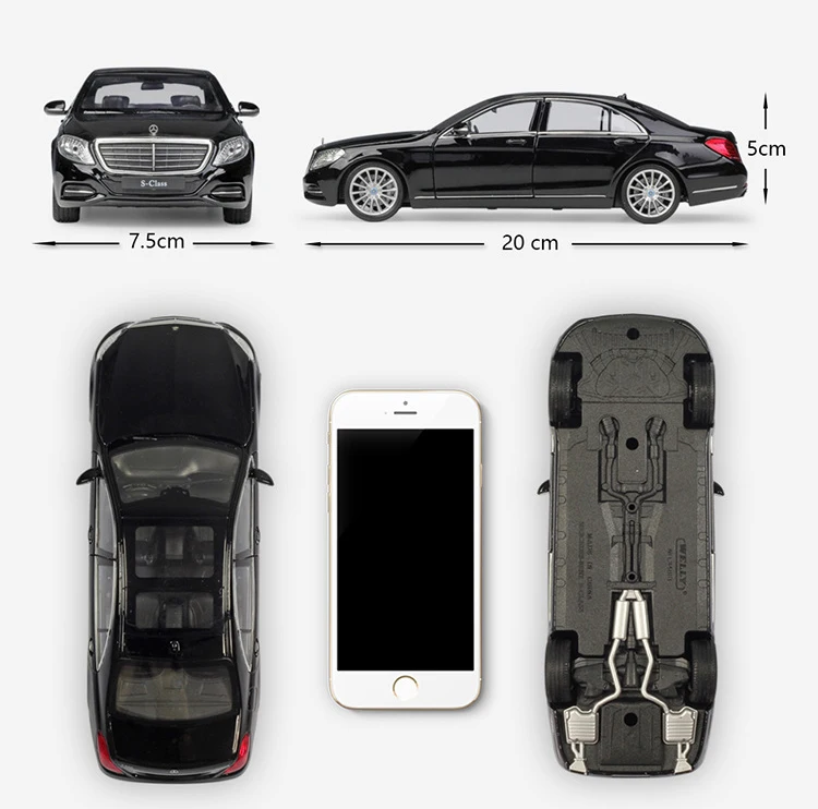 WELLY 1:24 масштабная модель симулятора автомобиля Benz s-класса классический литой автомобиль металлический сплав автомобиль игрушки для детей подарок игрушка автомобиль коллекция