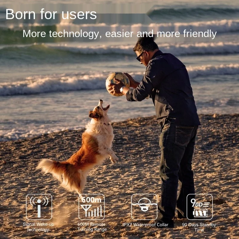 

Pet Electronic Remote Control Dog Training Collar High-Brightness Work Indicator Ultrasonic Static Electricity Anti-Barking