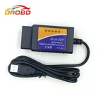 Диагностический инструмент V1.5 ELM327 USB FTDI FT232RL PIC18F2480, чип OBD2, поддерживает все протокол OBDII, Автомобильный сканер