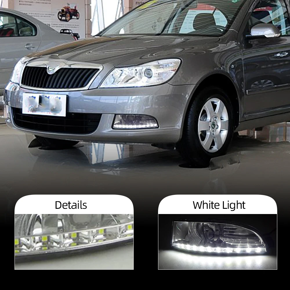 Мигающий светодиодный Габаритные огни для Skoda Octavia A5 2010 2011 2012 2013 дом