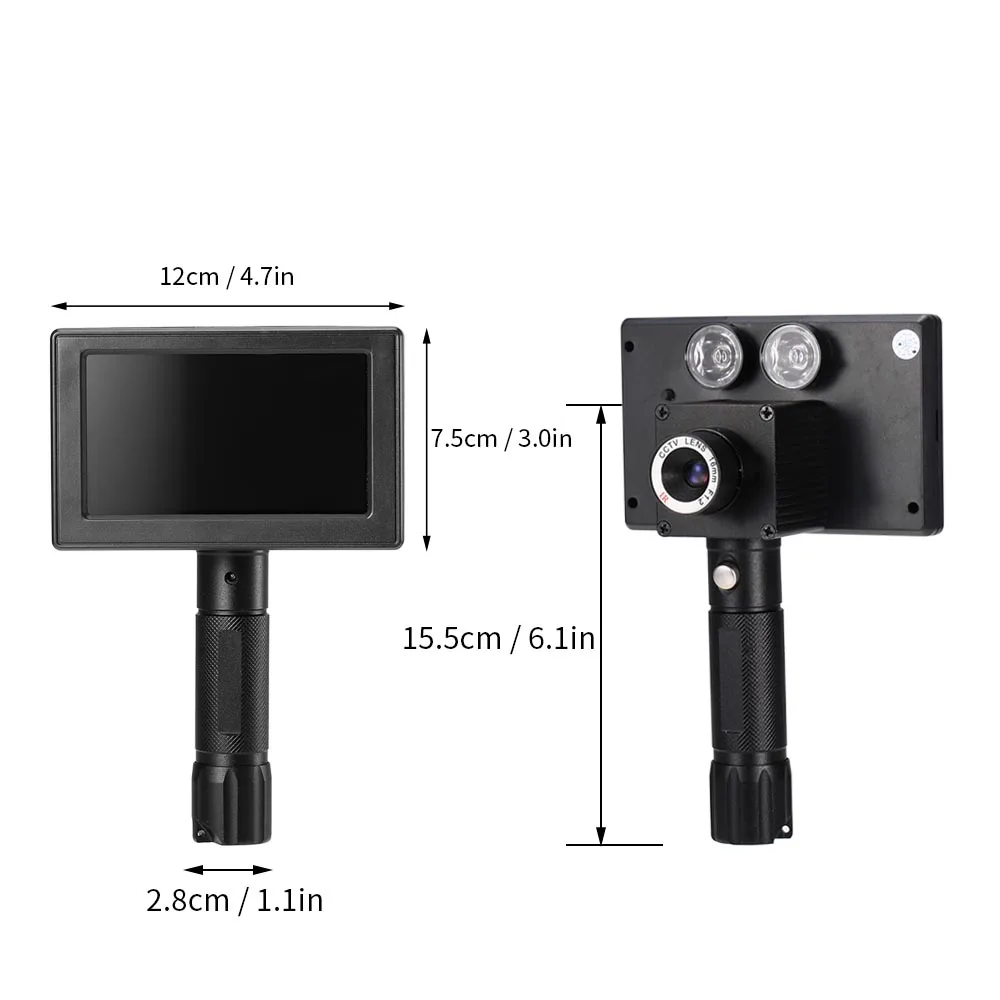 New Hunting Night Vision Scope Portable Handheld Infrared Sight Security Camera with 5 inch Display Screen | Спорт и развлечения