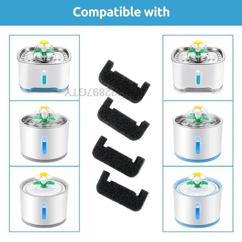 Фильтры Сменные с активированным углем для домашних животных 1/4 шт.