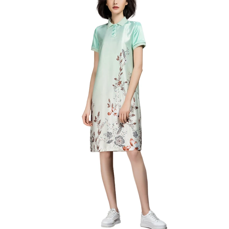 

2021 Summer Loose Casual Comfortable Short Sleeve Straight Dress for Women