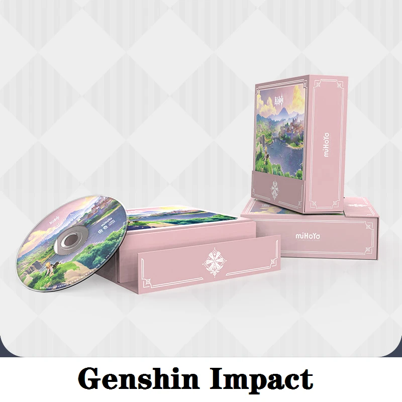 OST CD Set Game Genshin Impact Genuine Product Anime Accessories Cosplay Props Wind Pastoral Dandelion Kingdom Souvenir Gift