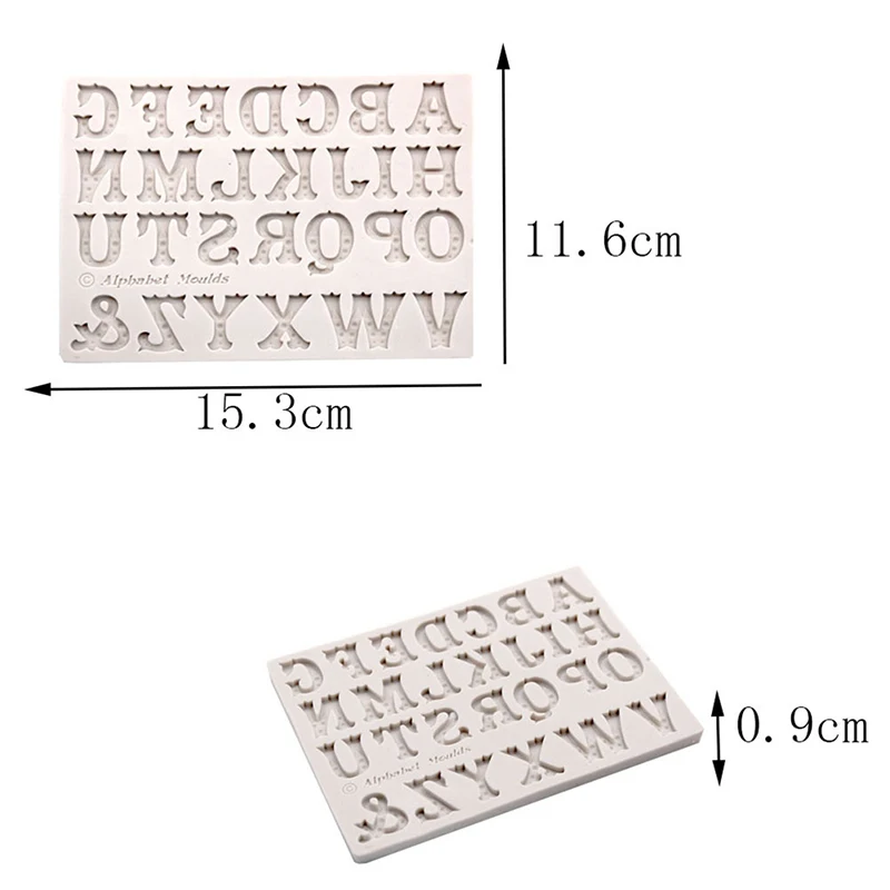 TPXCKz Bake Mold Alphabet 26 English Letters Shape Silicone Chocolate Cake DIY Handmade Soap Ice Decor Stencil Plate Frame | Дом и сад