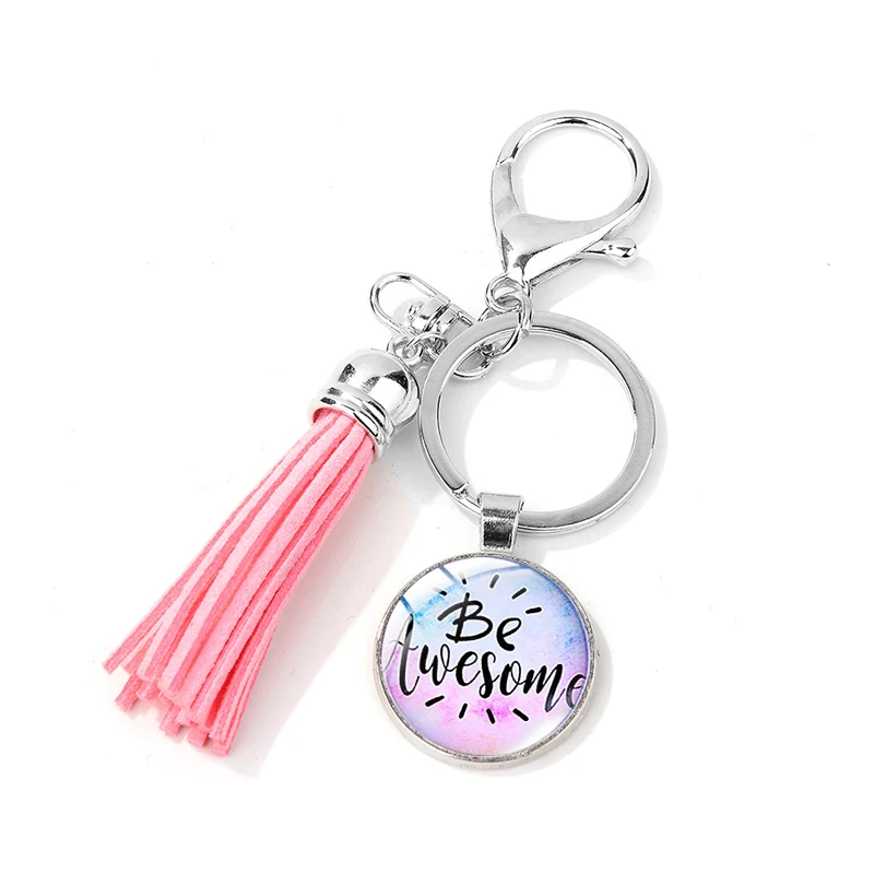 Брелок для ключей женский из нежной кожи брелоки с кисточками | Украшения и