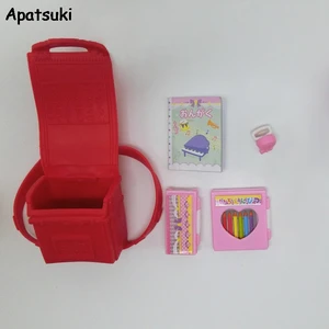 Миниатюрная сумка для кукол 1:6, школьный ранец для куклы Барби, рюкзак для куклы блайз, сумка 16, аксессуары для кукол, обучающая игрушка