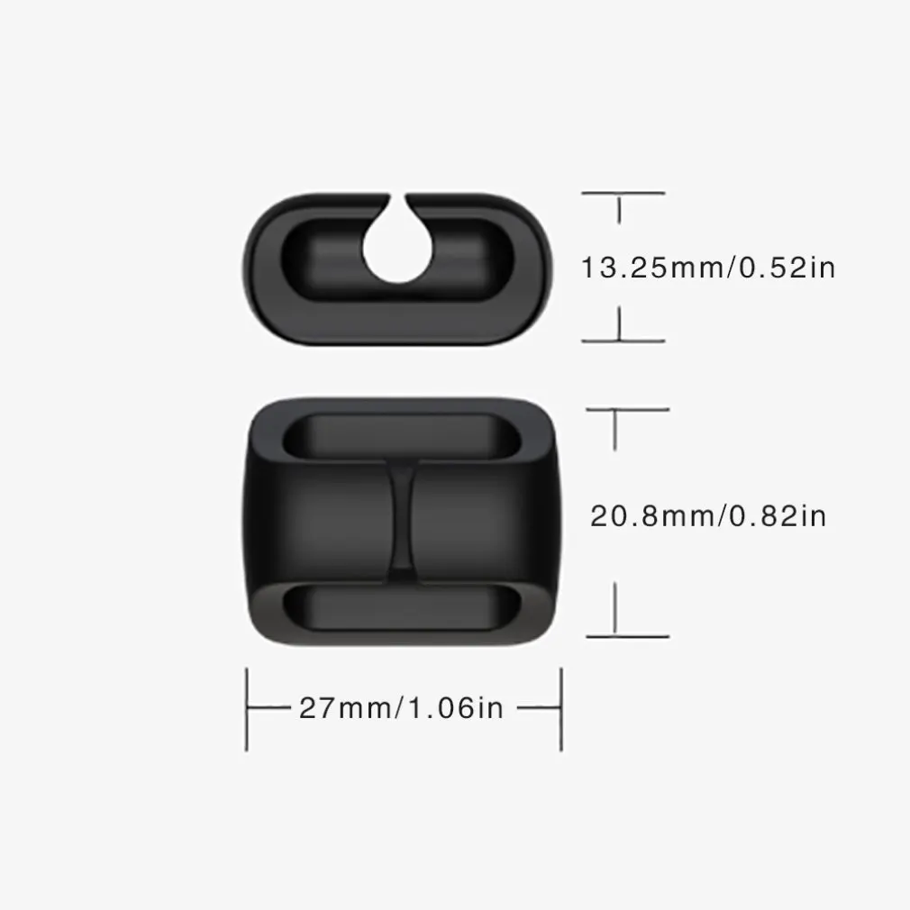 

Desktop Charging Data Cable Organizer Silicone Creative Gifts Storage Winding Cable Management Clamp