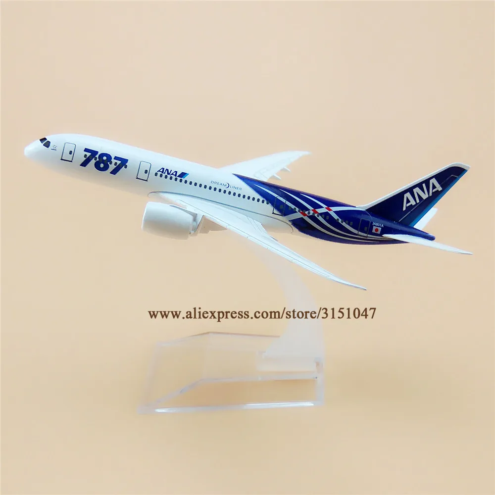 16cm Air Japan ANA B787 Boeing 787 Airways Airlines Metal Alloy Airplane Model Plane Diecast Aircraft