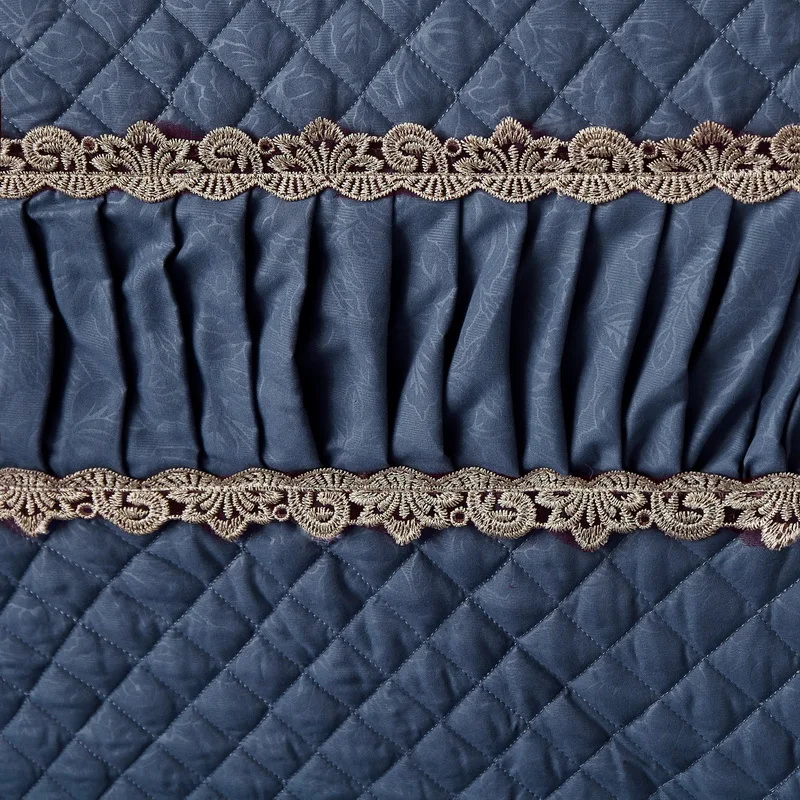 Полноразмерный трехслойный Хлопковый чехол для кровати в европейском стиле