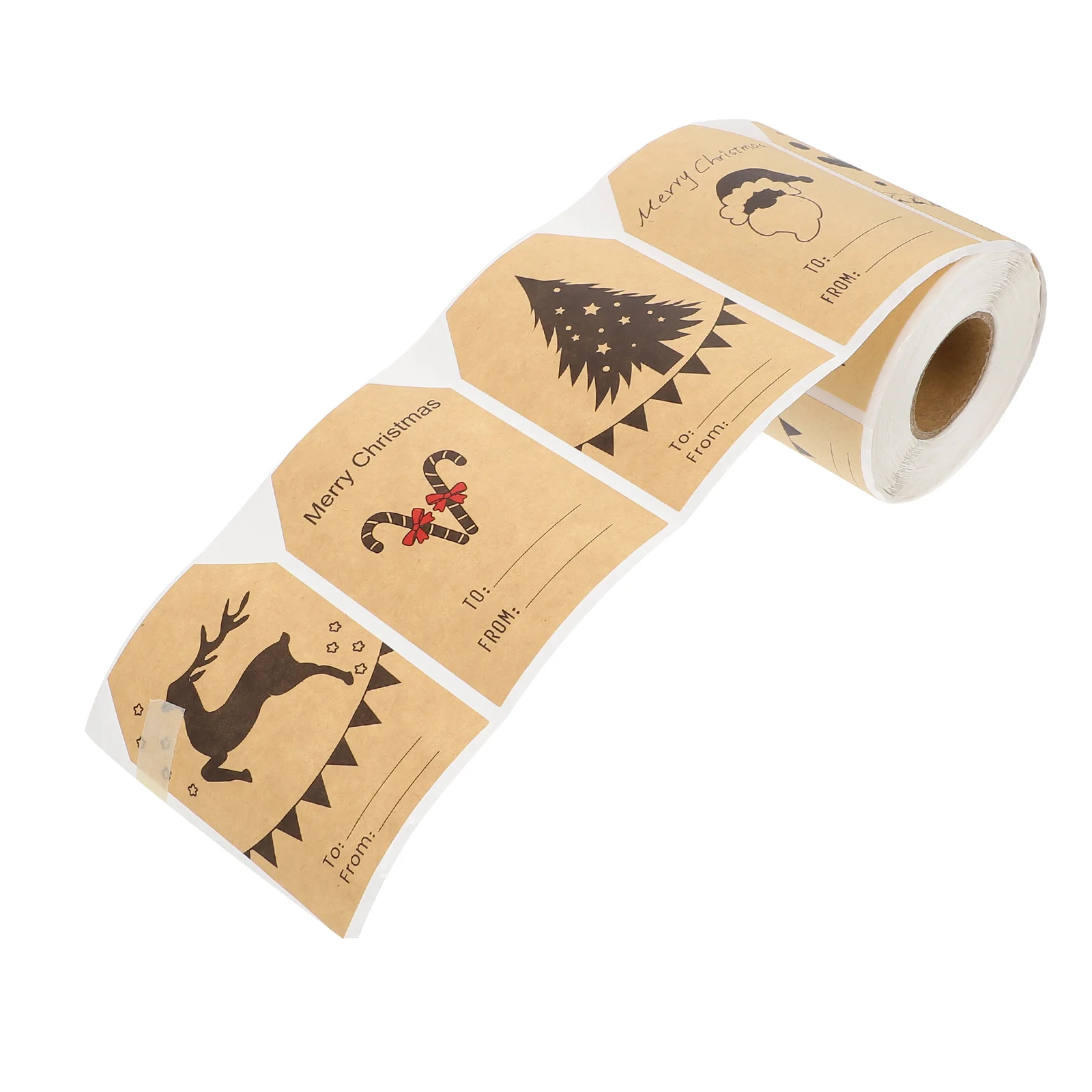 

300 шт. рождественские самоклеящиеся наклейки для упаковки подарочных этикеток