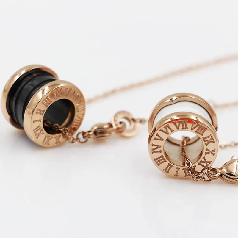 Классический дизайн красивое керамическое ожерелье с подвеской на спирали для