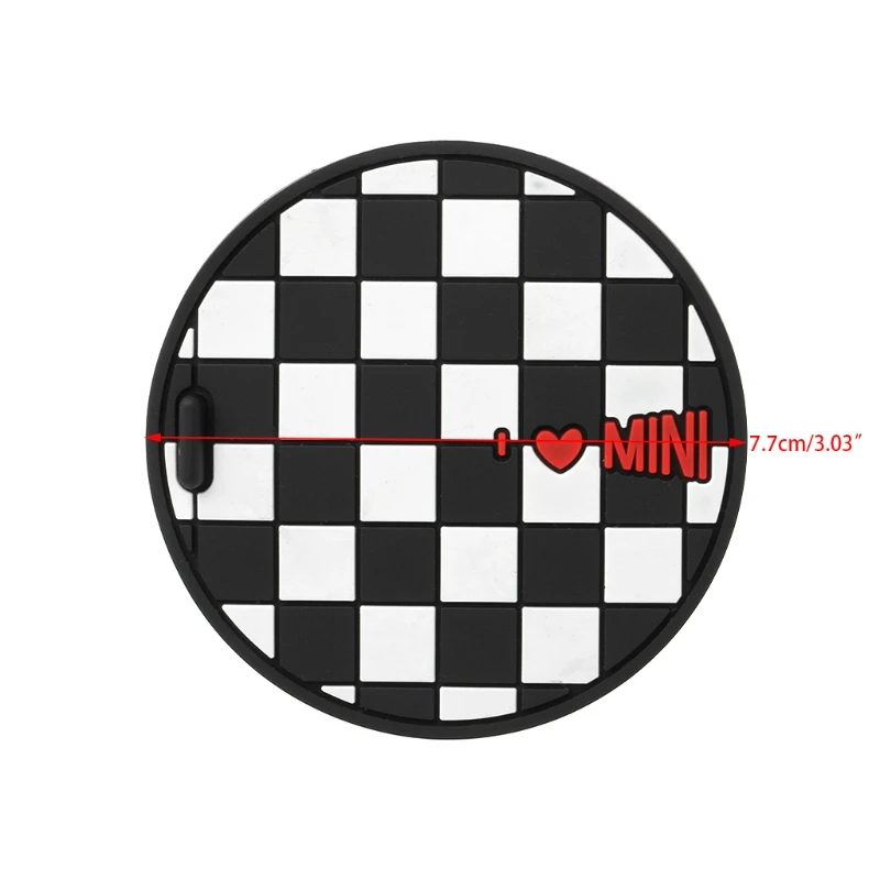 

7.7mm Silica Gel Car Cup Anti-slip Pad Mat For BMW Mini Cooper 2011 2012 2013 R55 R56