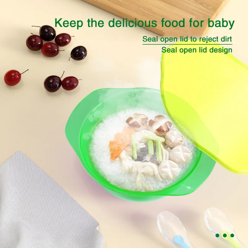 

Children PP Colorful Fashionable Complementary Food Bowl BPA Free Convenient And Lovely Food Bowl With Two Ears