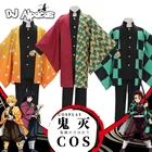 Костюм для косплея из аниме рассекающий демонов, киметасу но айба, плащ-накидка хаори камадо, танджиру, агатсума, зенитсу, томиока, гиюу