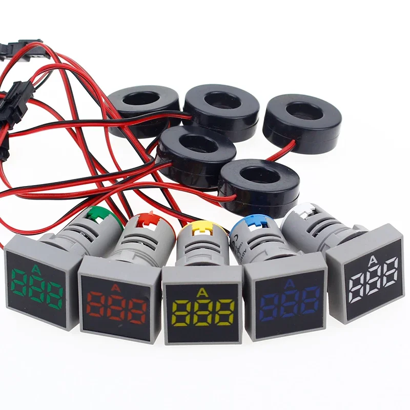 

Square Display AC Voltmeter Ammeter Used For Line Measurement Value Display LED Indicator DC Voltmeter Light Signal Simulation