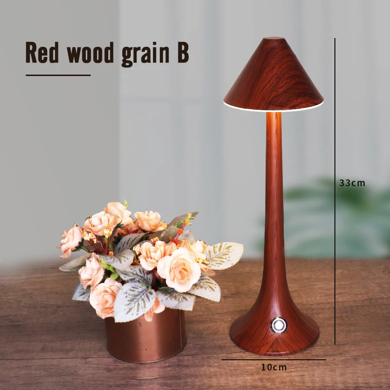 Светодиодная железная художественная деревянная атмосферная модная Настольная