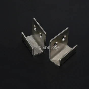 DHL Shipping 400PCS Stainless Steel Ceramic Tile Display Wall Hooks Tray Glass Sample Wall Support Display Board Wall Brackets
