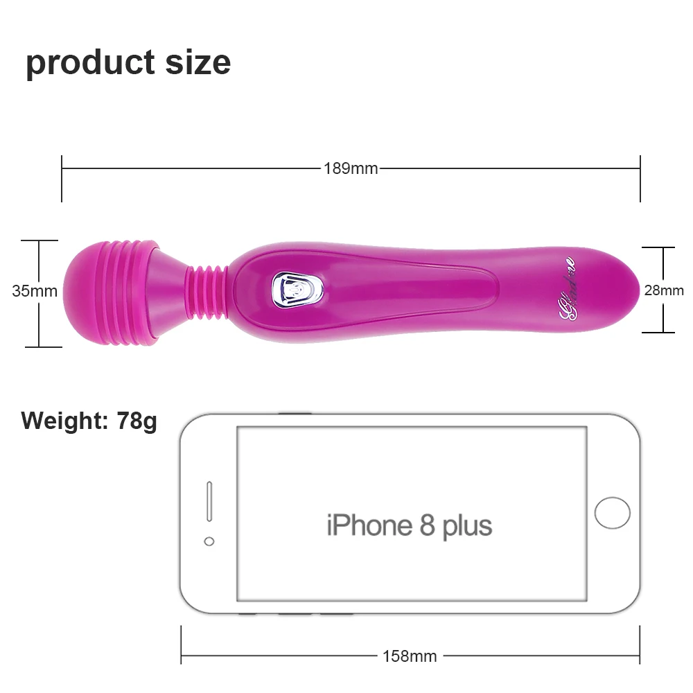 12 Скорость сильной вибрации Волшебная палочка Стимулятор клитора G spot Вибратор